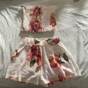 Two piece floral set